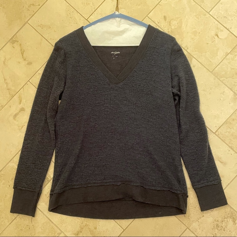 Dark Blue V Neck Sweater